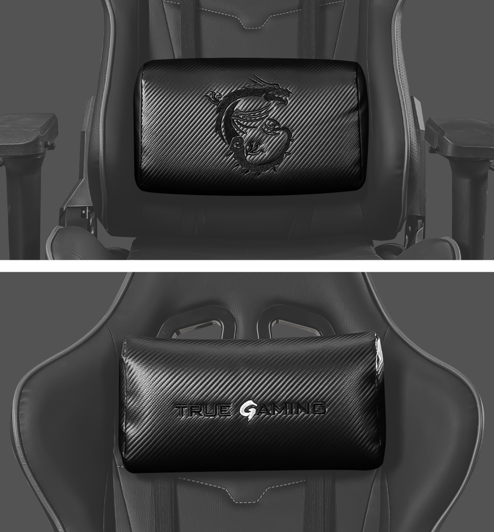 Ergonomic headrest and lumbar cushion