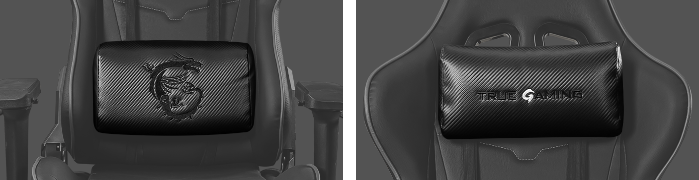 Ergonomic headrest and lumbar cushion