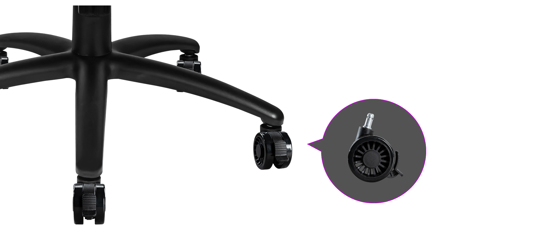 LOCKING CASTER WHEEL SUPPORT