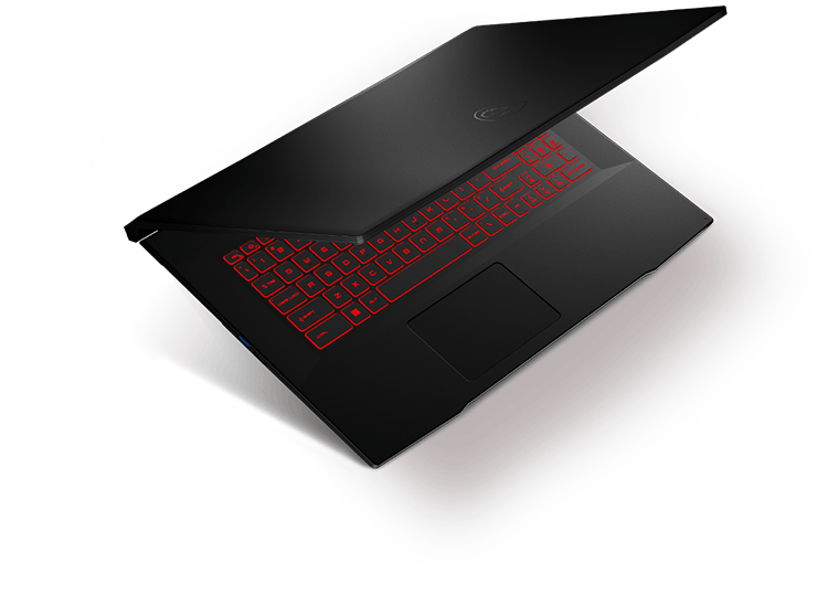 msi katana laptop with different angle