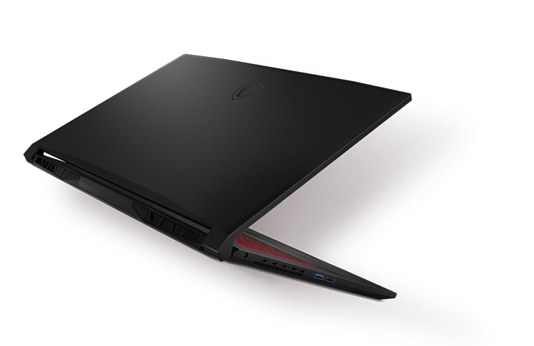 msi katana laptop with different angle