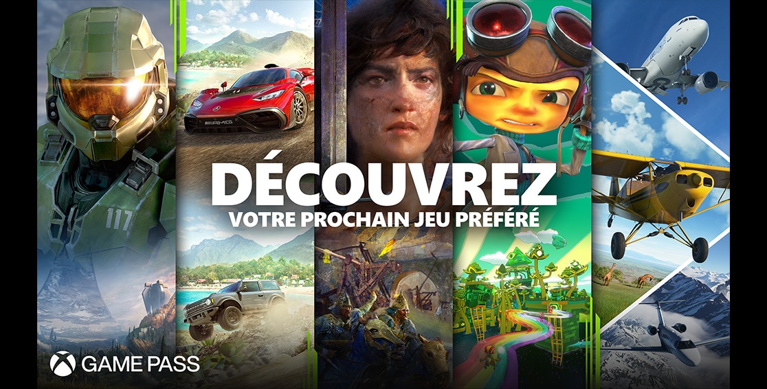 Jouez à plus de 100 jeux de haute qualité avec le Xbox Game Pass inclus 