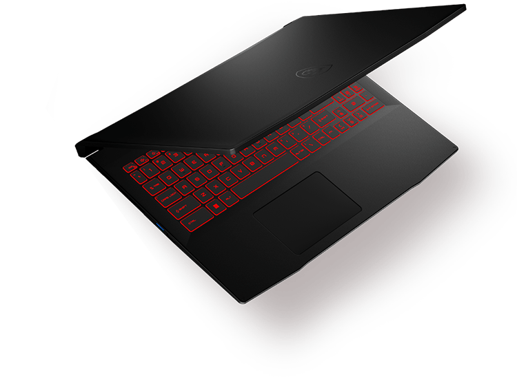 msi katana laptop with different angle