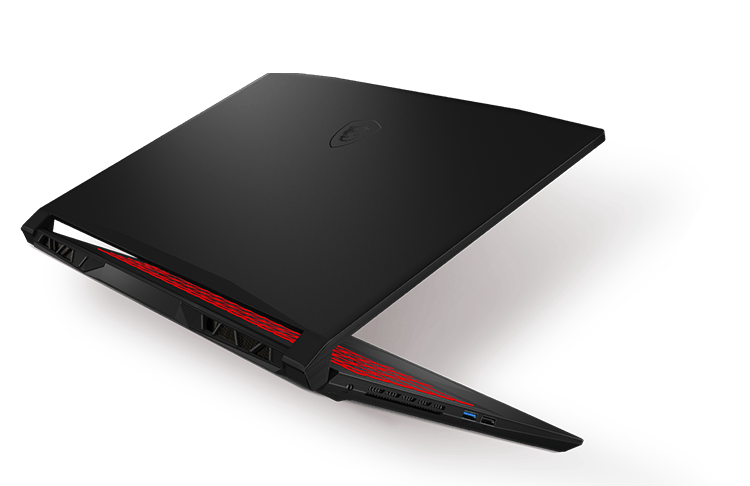 msi katana laptop with different angle