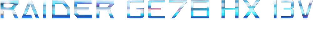 Raider GE78 HX 13V - LIGHT'EM UP