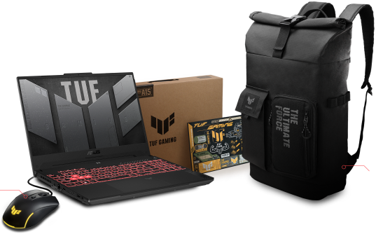 Photo de la gamme de l'offre TUF Gaming Alliance.