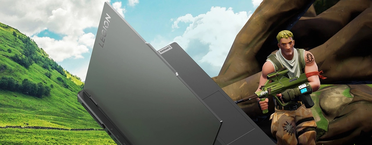 Gros plan du portable de gaming Lenovo Legion Pro 7 Gen 8 