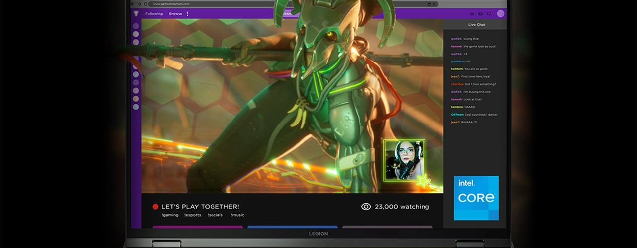 Gros plan du jeu Portal with RTX sur le portable de gaming Lenovo Legion Pro 7 Gen 8 