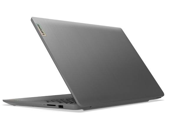 Ideapad 3 15inch Hero Rear Facing Left Arctic Grey lid open