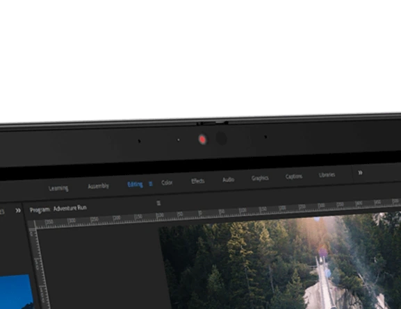 Front-facing view of ThinkPad T14 Gen 3 (14 Intel), showing display and edge of keyboard