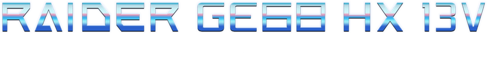 Raider GE68 HX 13V - LIGHT'EM UP