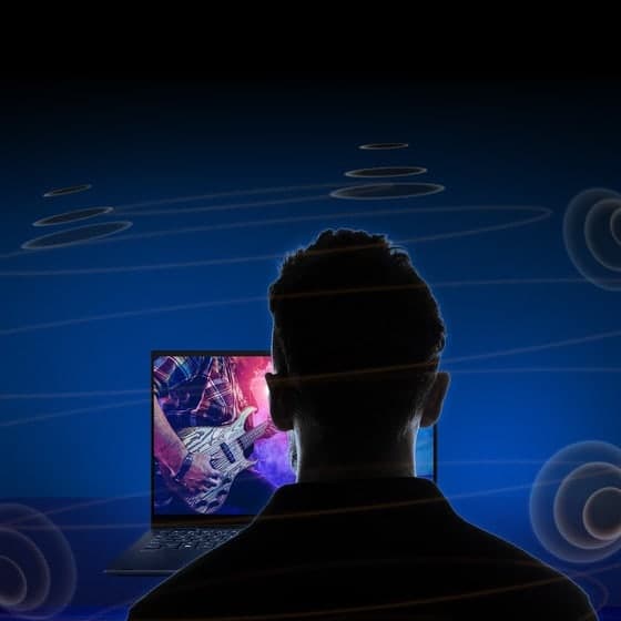 Photo du scénario de l'utilisateur illustrant des effets sonores multidimensionnels.