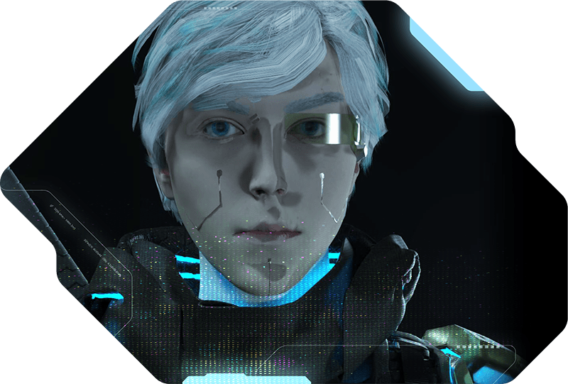 YOUNG CYBORG FIGHTER IN PURSUIT OF TRUE IDENTITY