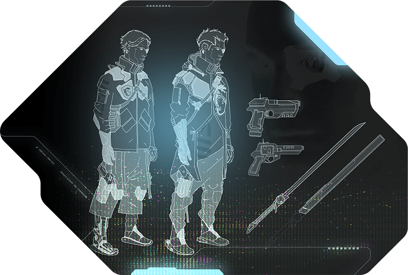 YOUNG CYBORG FIGHTER IN PURSUIT OF TRUE IDENTITY