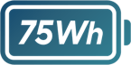 75Wh batterie icône