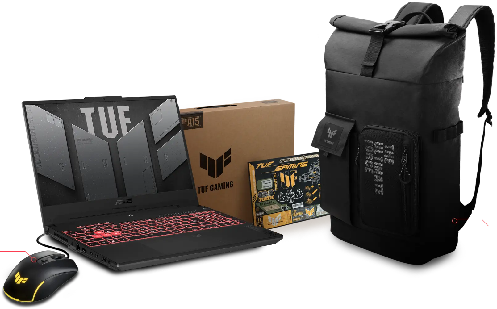 Photo de la gamme de l'offre TUF Gaming Alliance.