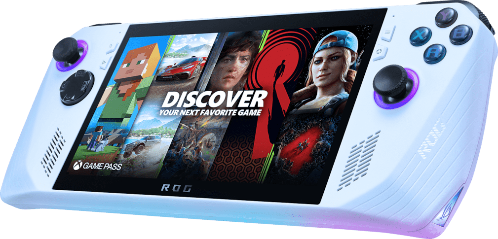 L'angle oblique avant gauche de la ROG ALLY