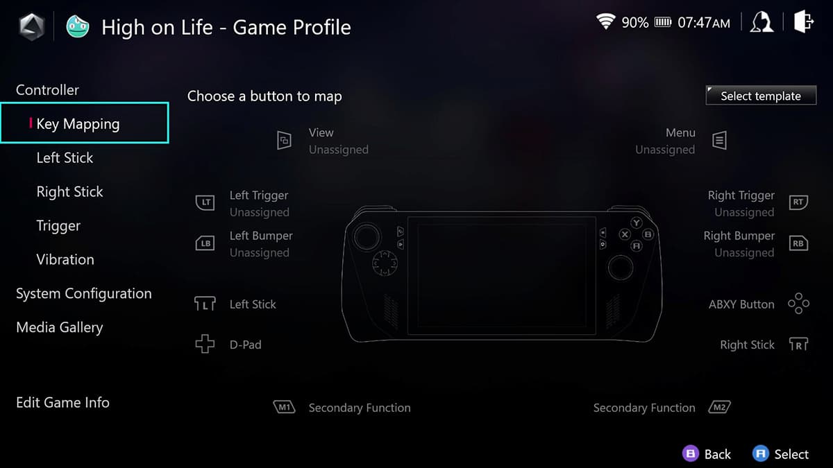 L’interface utilisateur de la Personnalisation