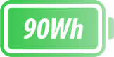 90Wh icône batterie