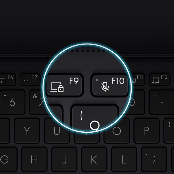 Les touches de fonction F9 et F10 sont entourées et mises en évidence.