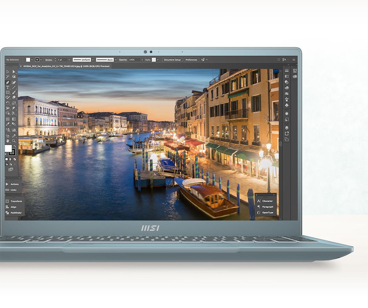 msi prestige 14 evo moible bg